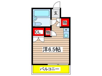 間取図 ﾒｿﾞﾝ･ﾄﾞ･ｶﾝﾊﾟｰﾆｭ（428）