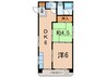 中堀ビル 2DKの間取り