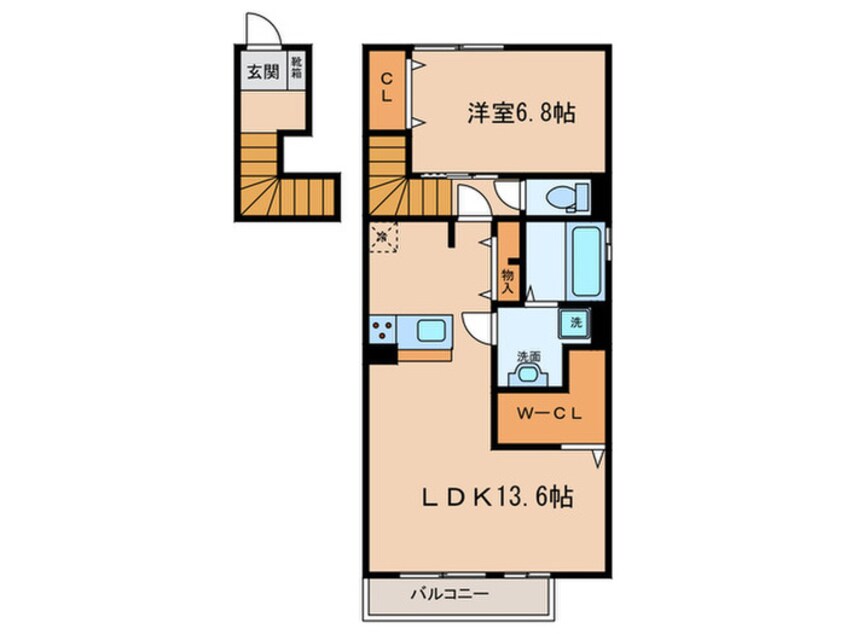 間取図 ベルカーサ秋葉