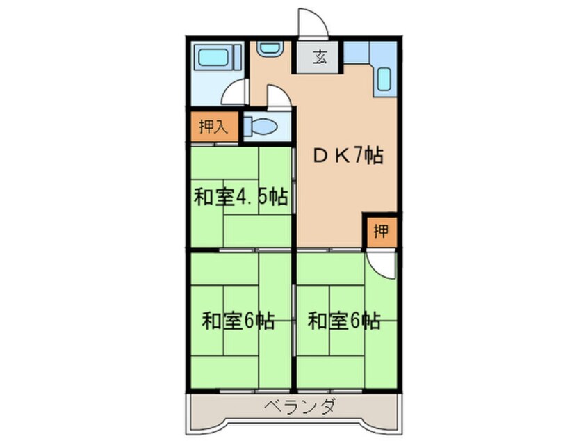 間取図 レジデンス喜多山