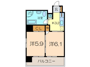 間取図 レインボ－ピア記念橋