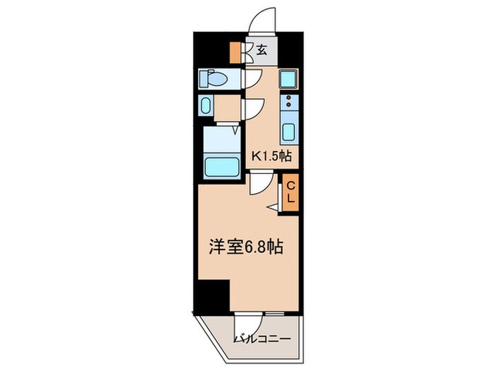 間取り図 ﾌﾟﾚｻﾝｽ大須観音ﾋﾞｻﾞﾘｱ(1401)
