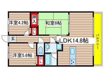 間取図 ユニオンヒルズ丘下