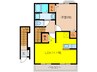 雅Ⅱ 1LDKの間取り