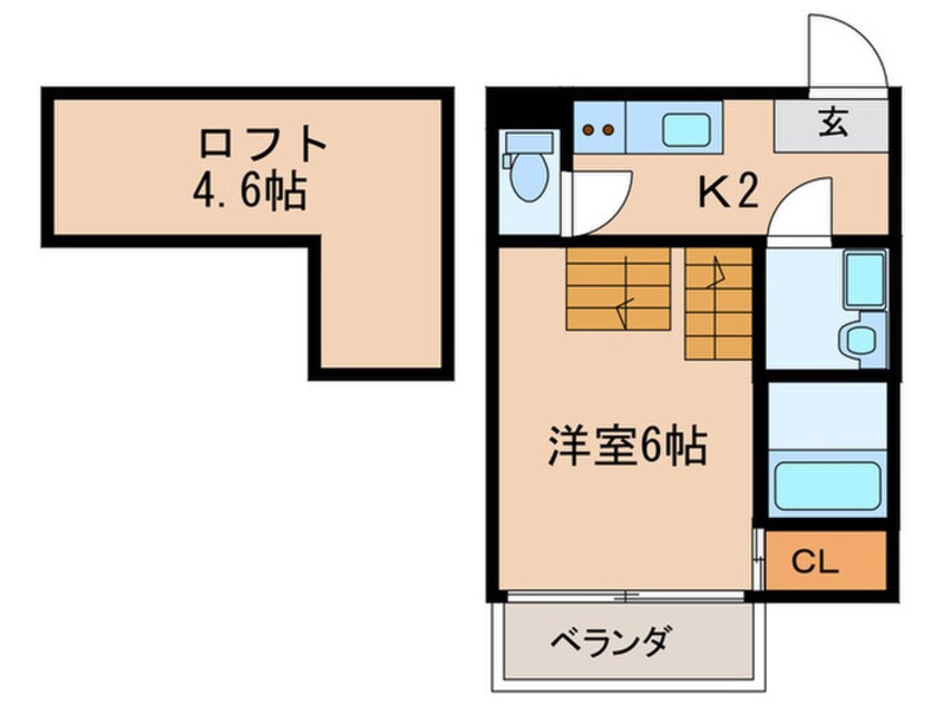 間取図 ハーモニーテラス田幡