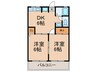 ハイムＡＫＩ 2DKの間取り