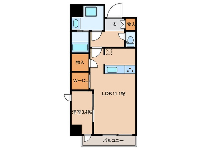 間取図 スリーアイランドタワー車道