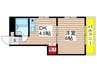 若草荘 1DKの間取り