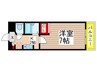 ヒルズ植田 1Kの間取り
