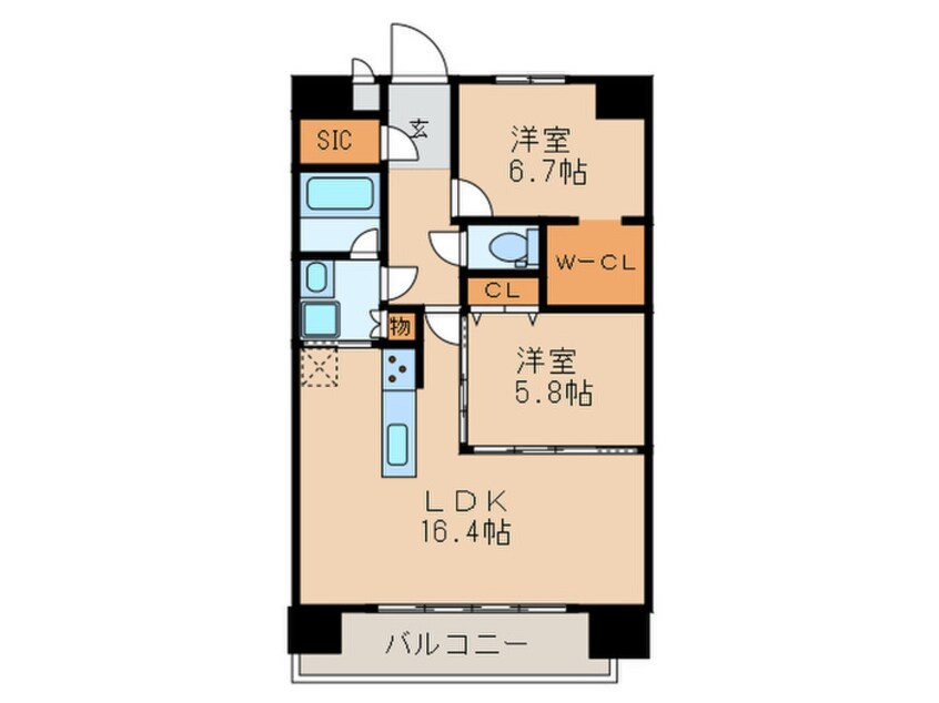 間取図 ラトゥール代官町EAST