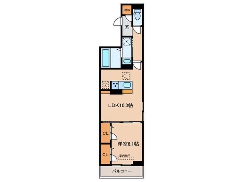 間取図 セレスティア助光A棟