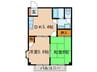 ベルドミール　Ｙ 2DKの間取り