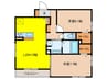 D-room名駅F棟 2LDKの間取り