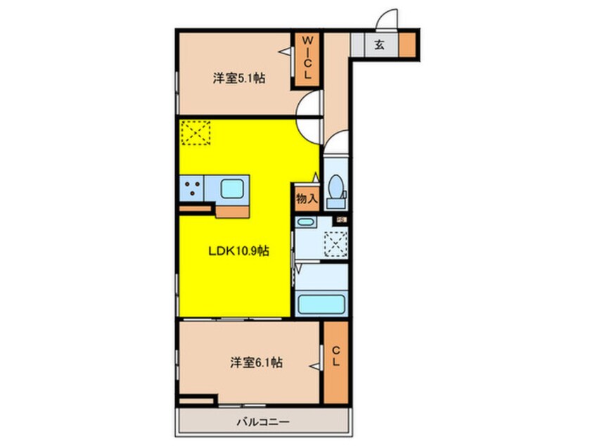 間取図 D-room名駅F棟