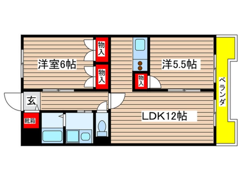 間取図 第５共栄ハイツ