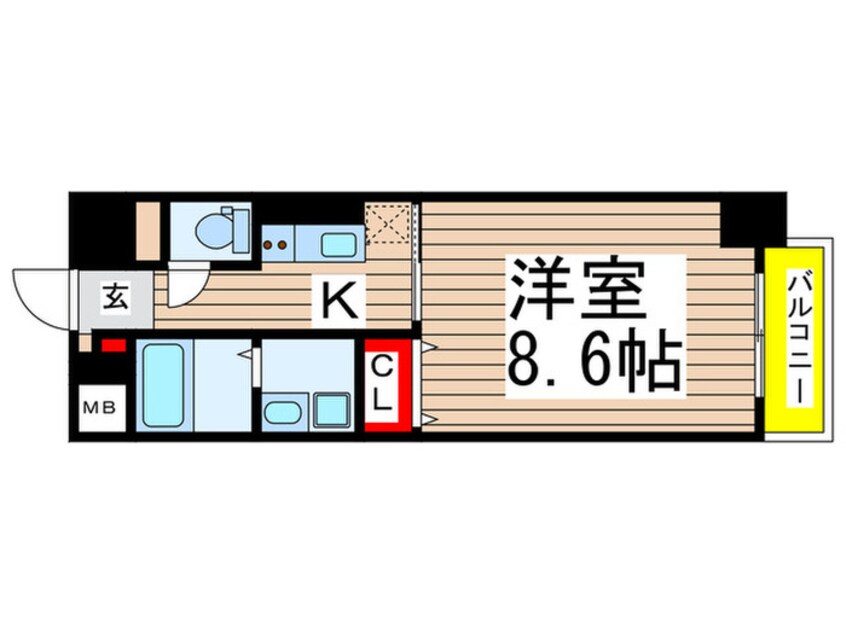 間取図 リ　ブラン　東別院