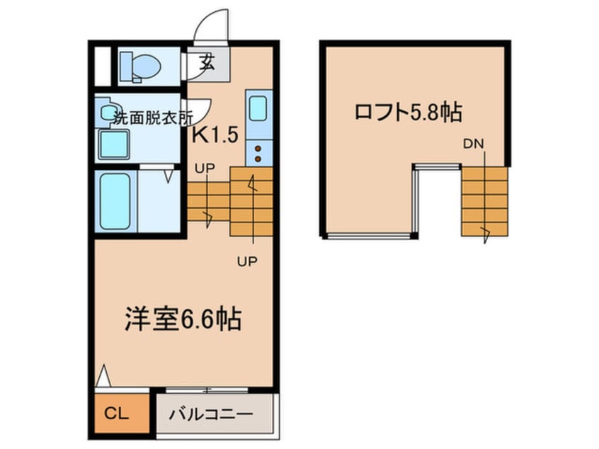 間取図 ｓｔａｇｅ黒門町