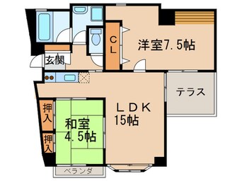 間取図 カ－サ小井堀