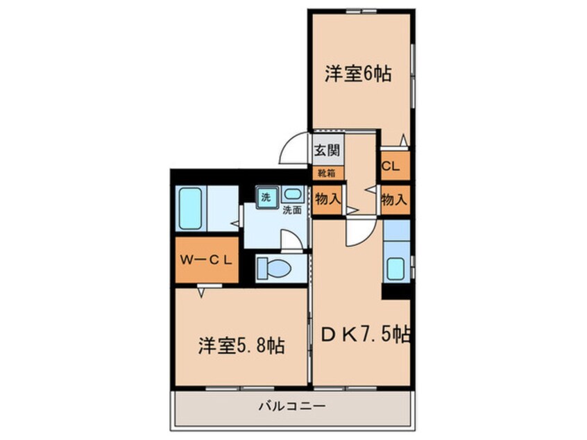 間取図 エクセラン彩