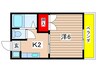 第３グリーンコーポ南棟 1Kの間取り