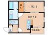 プルミエール山之手 1DKの間取り