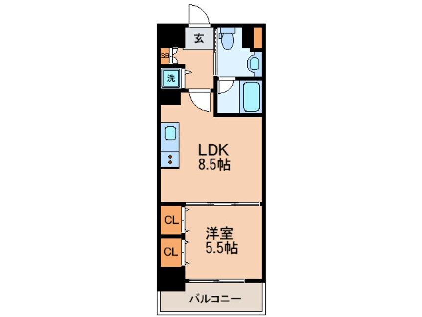 間取図 プラウランド堀田