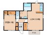 ウィステリア 1LDKの間取り
