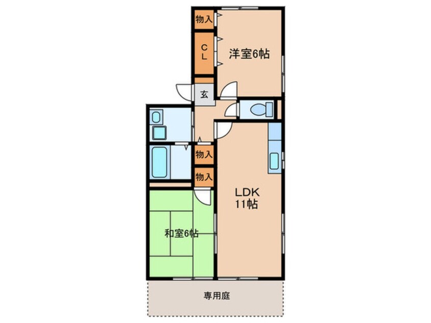 間取図 グランドールB棟