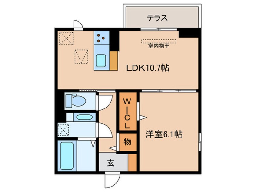 間取図 セレスティア助光B棟