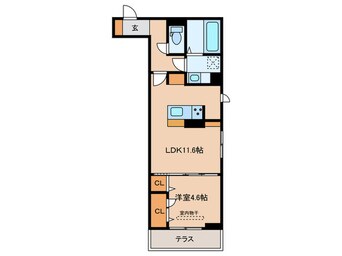 間取図 セレスティア助光B棟