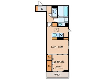 間取図 セレスティア助光D棟