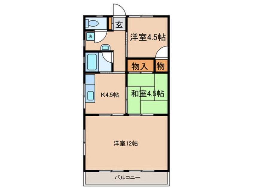 間取図 第2 ﾔﾏﾓﾄﾋﾞﾙ