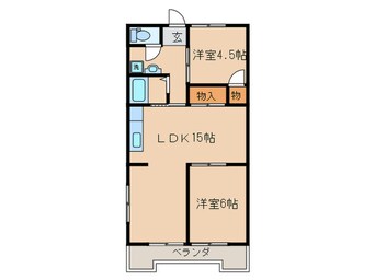間取図 第2 ﾔﾏﾓﾄﾋﾞﾙ