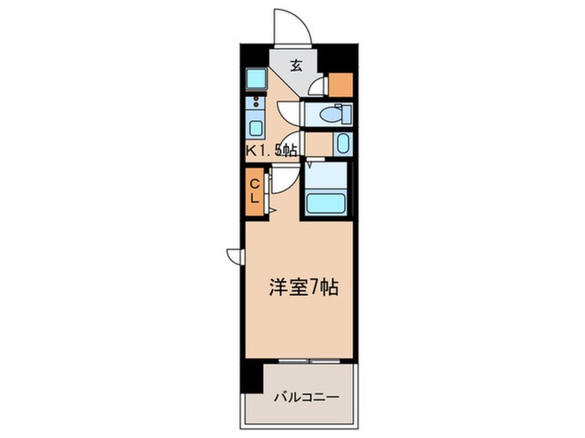 間取図 ｴｽﾃﾑｺｰﾄ名古屋栄ﾌﾟﾚｼｬｽ