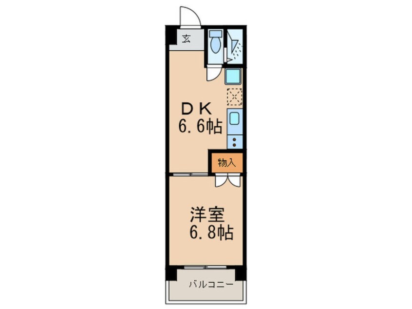 間取図 レスカール千代田