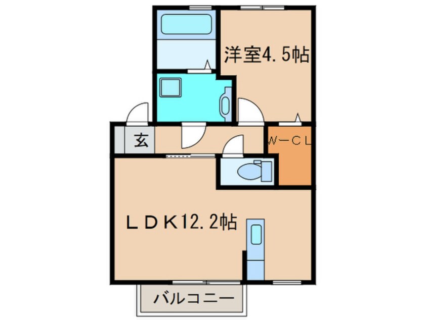 間取図 アムール丹陽Ⅱ