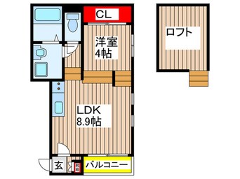 間取図 プライム二番コート