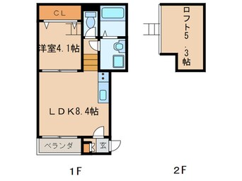 間取図 プライム二番コート