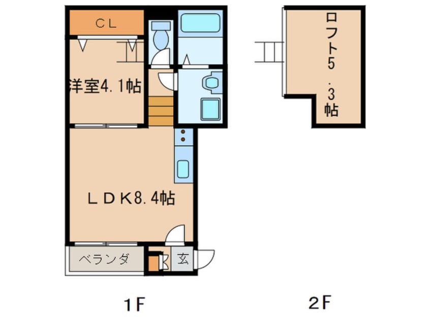 間取図 プライム二番コート