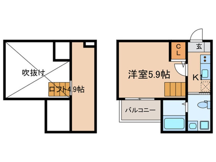 間取図 ＷｉｎｇＧａｒｄｅｎ千種