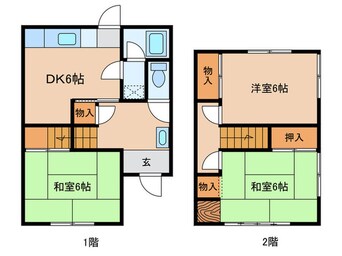 間取図 江南M貸家