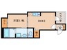 フェリシア荒子 1DKの間取り