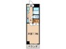 Ｎフラッツ浄心 1Kの間取り