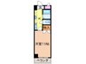 Ｎフラッツ浄心 1Kの間取り