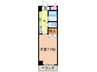 Ｎフラッツ浄心 1Kの間取り