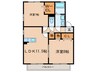 セジュール21Ｂ棟 2LDKの間取り