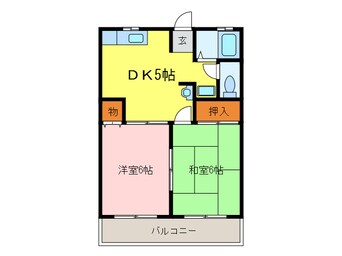 間取図 シロソハイツ