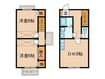 間取図 サンタロ－ゼ中央