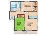 フレグランス松本　Ａ棟 2LDKの間取り