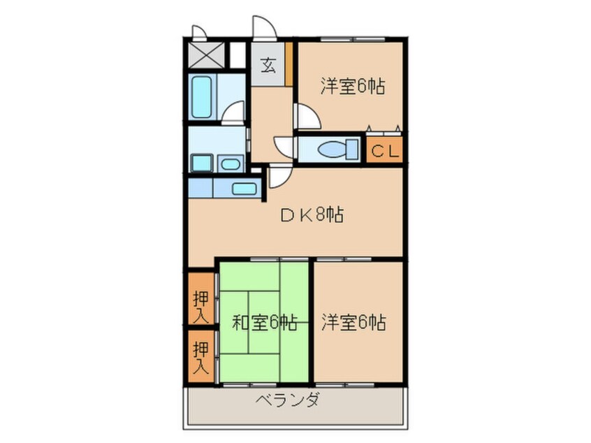 間取図 グリーンキャッスル